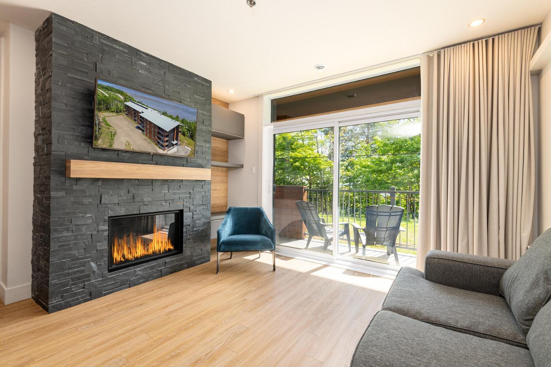 Les Appartements Du Massif De Charlevoix Петит-Ривиер-Сен-Франсоа Стая снимка